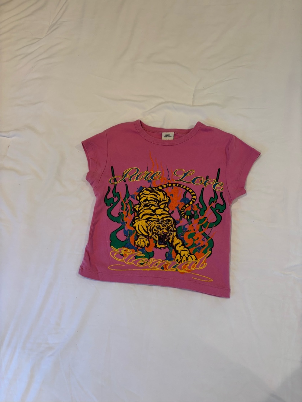 Urban Outfitters Hot Pink Tiger Graphic Tee
